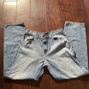 Calvin Klein Jeans Mens 38x34 Blue Relaxed Straight Pants